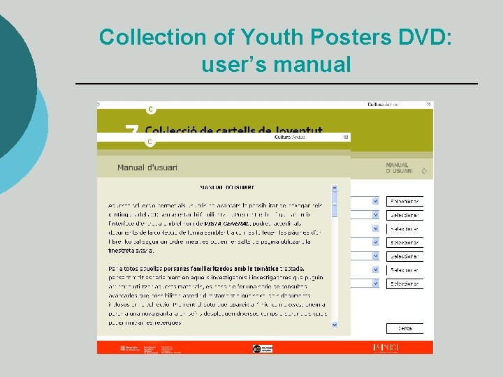 Collection of Youth Posters DVD: user’s manual 
