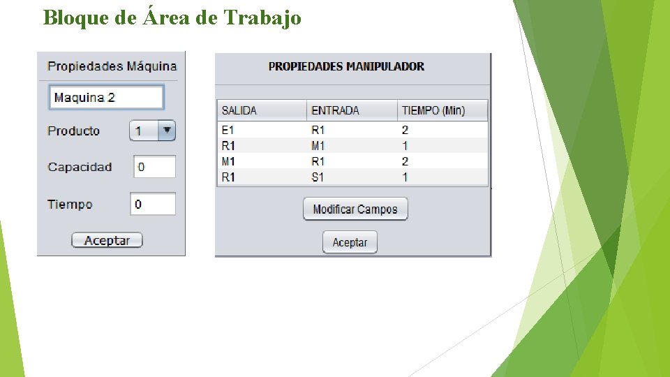 Bloque de Área de Trabajo 