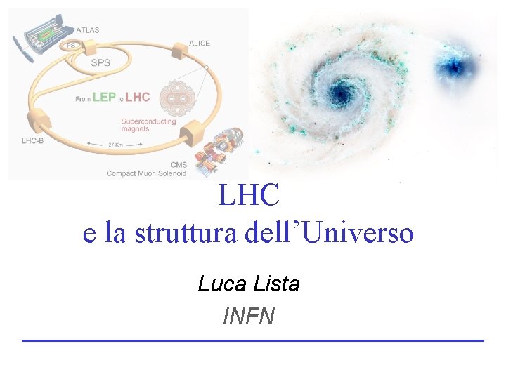 LHC e la struttura dell’Universo Luca Lista INFN 