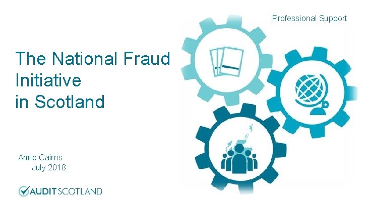 Professional Support The National Fraud Initiative in Scotland Anne Cairns July 2018 