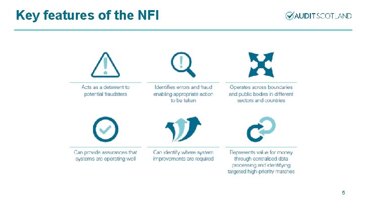 Key features of the NFI 5 