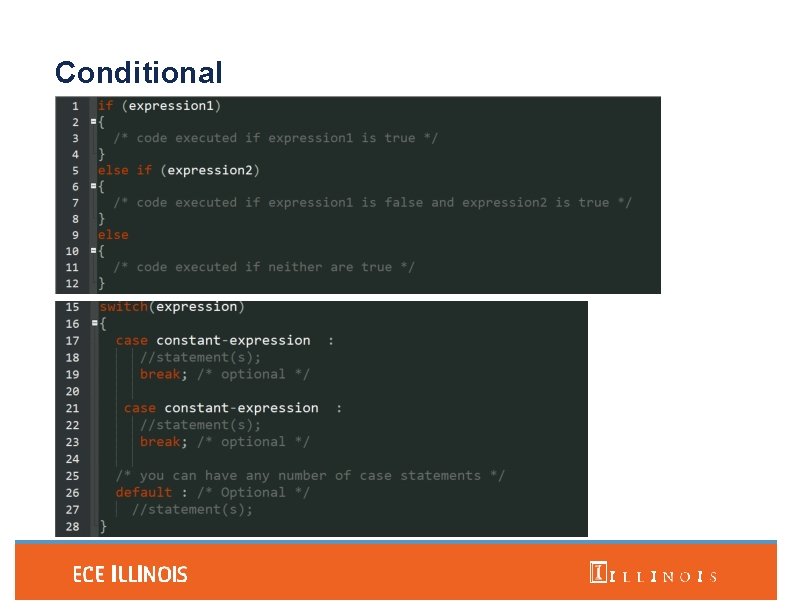 Conditional Constructs 