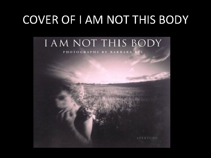 COVER OF I AM NOT THIS BODY 