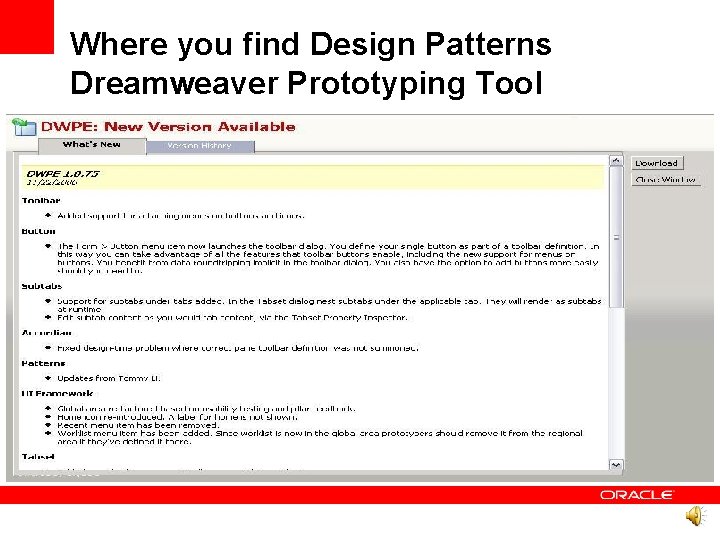 Where you find Design Patterns Dreamweaver Prototyping Tool 