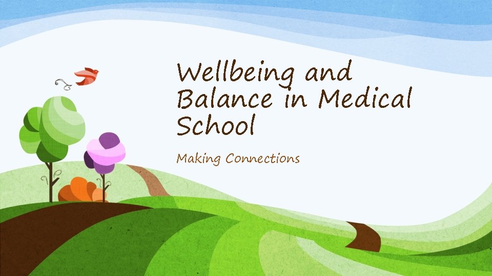 Wellbeing and Balance in Medical School Making Connections 