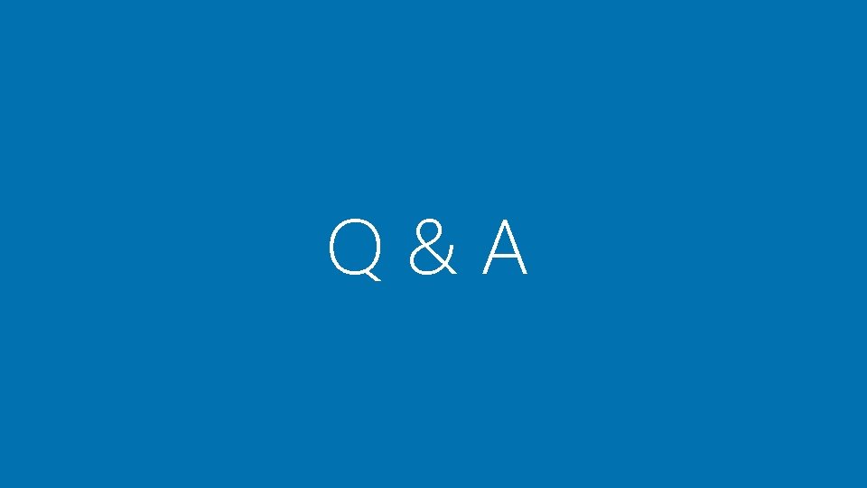 Q&A Q&A