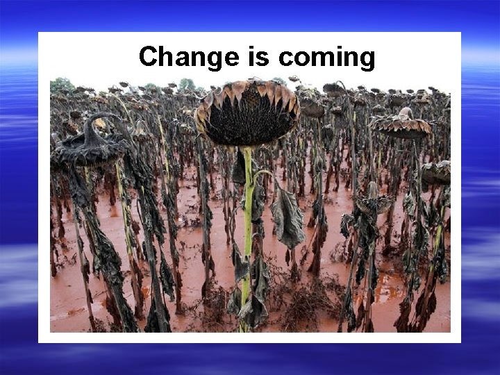 Change is coming 