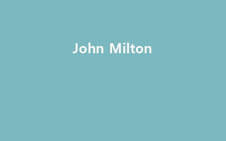 John Milton 