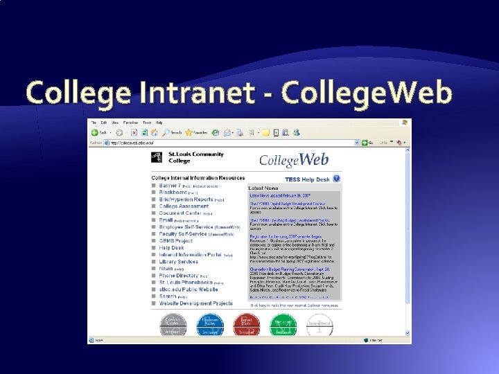 College Intranet - College. Web College Intranet - College. Web
