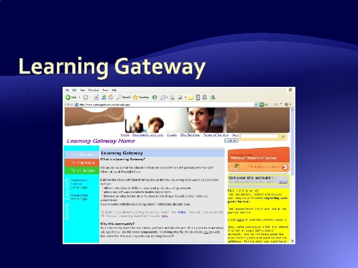 Learning Gateway Learning Gateway