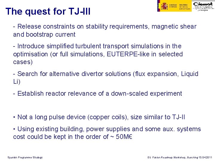 The quest for TJ-III - Release constraints on stability requirements, magnetic shear and bootstrap