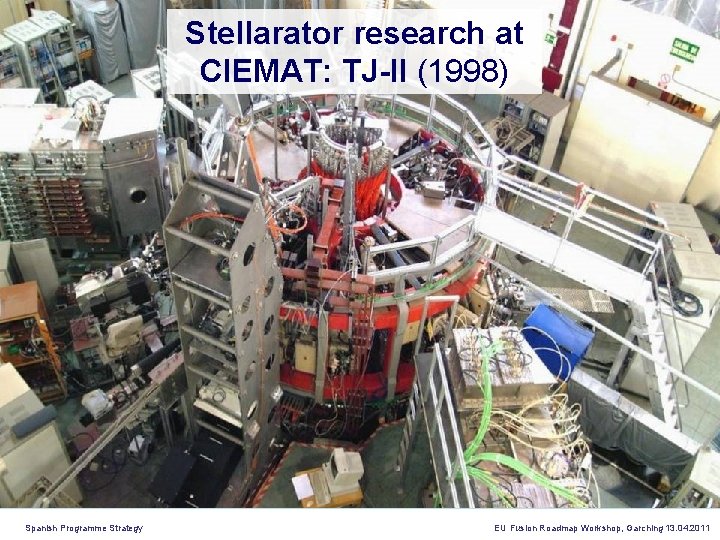 Stellarator research at CIEMAT: TJ-II (1998) Spanish Programme Strategy EU Fusion Roadmap Workshop, Garching