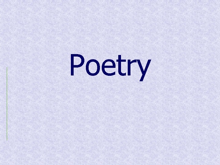 Poetry Poetry