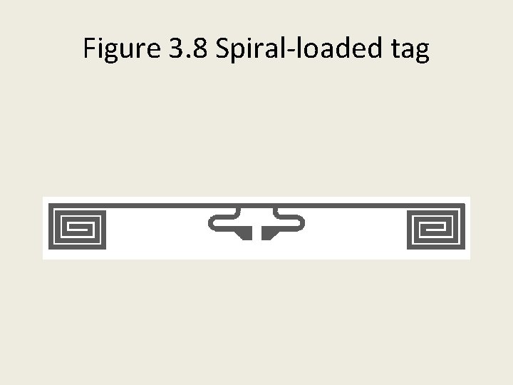 Figure 3. 8 Spiral-loaded tag 