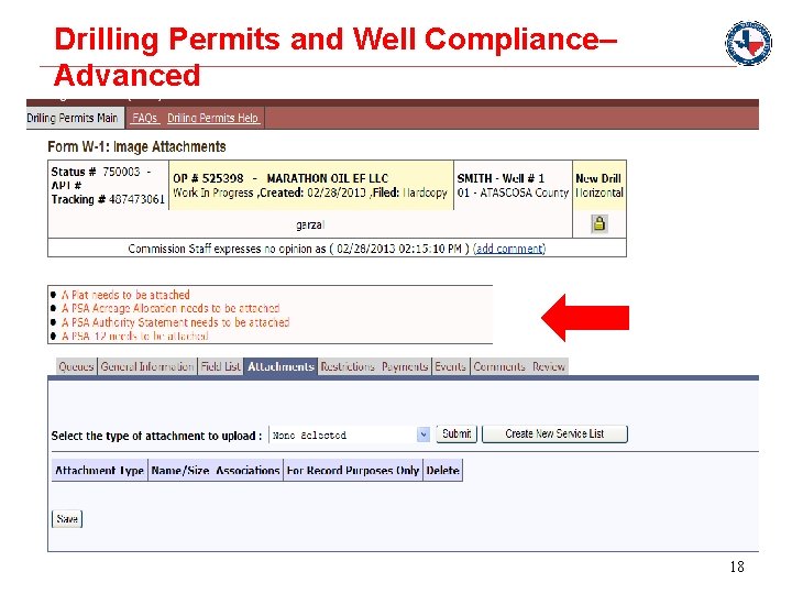 Drilling Permits and Well Compliance– Advanced 18 