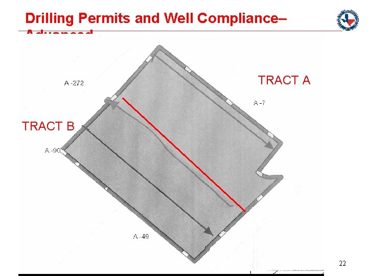 Drilling Permits and Well Compliance– Advanced PSA or ALLOCATION WELLS -Example TRACT A TRACT