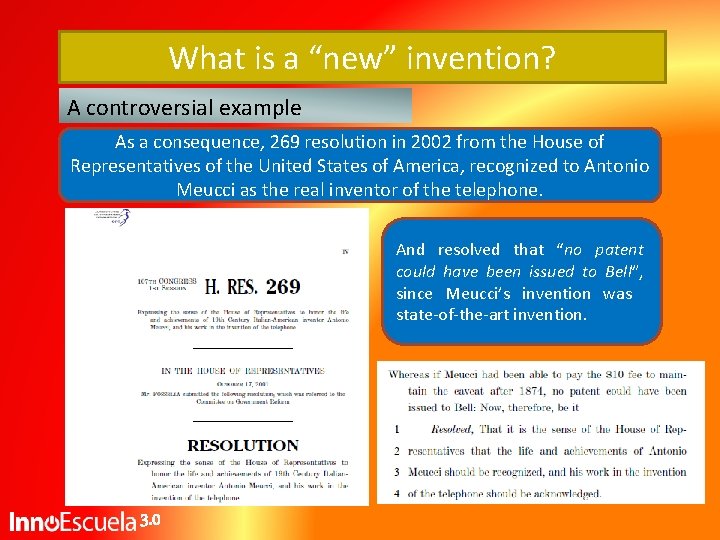 What is a “new” invention? A controversial example As a consequence, 269 resolution in What is a “new” invention? A controversial example As a consequence, 269 resolution in