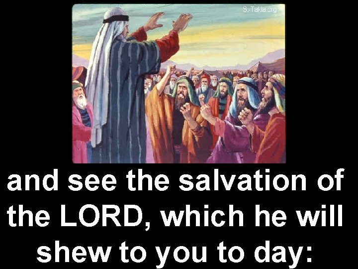 and see the salvation of the LORD, which he will shew to you to