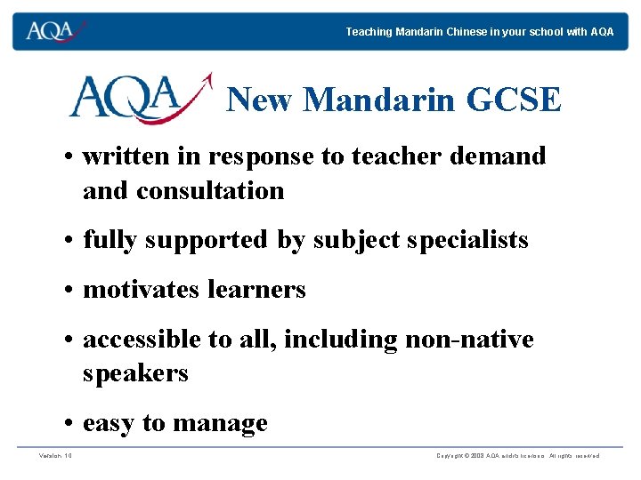 Teaching Mandarin Chinese in your school with AQA New Mandarin GCSE • written in Teaching Mandarin Chinese in your school with AQA New Mandarin GCSE • written in