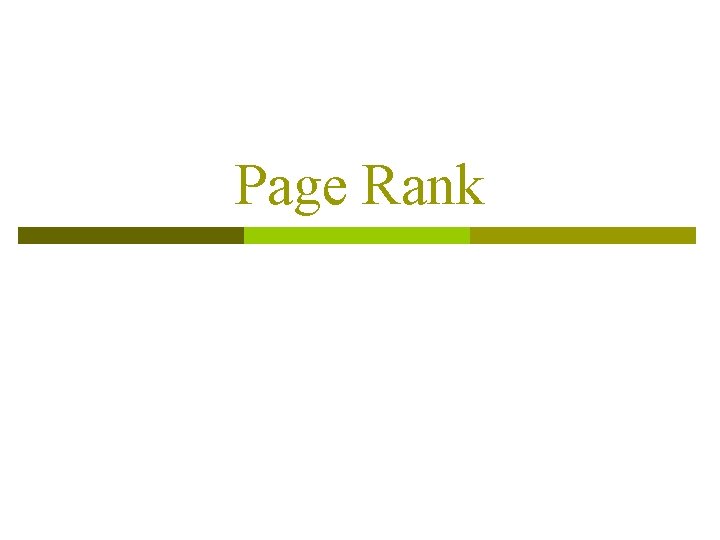 Page Rank 