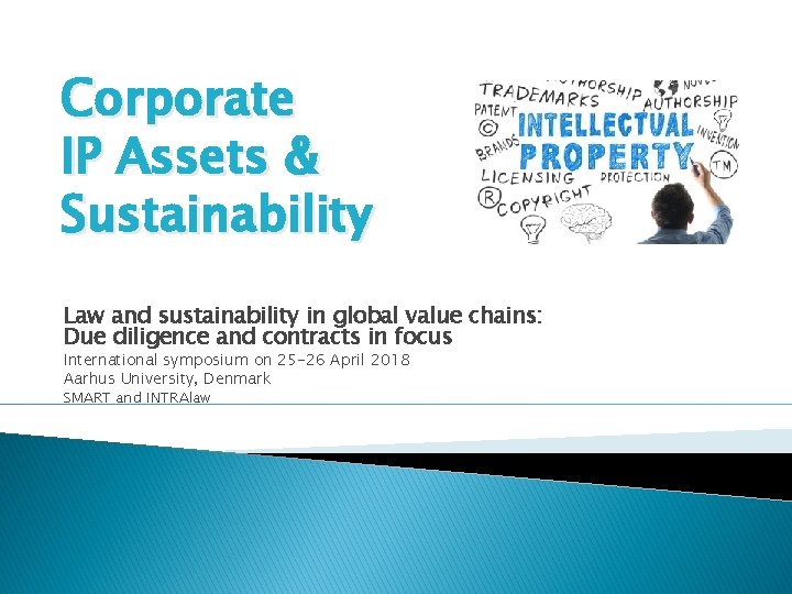 Corporate IP Assets & Sustainability Law and sustainability in global value chains: Due diligence