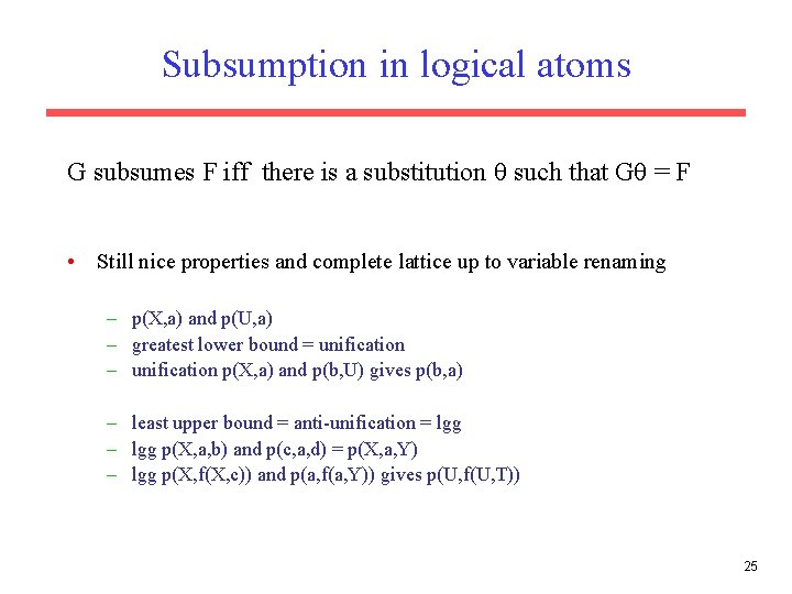 Inductive Logic Programming Part 2 Based Partially On