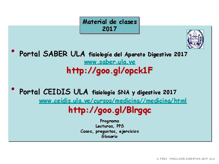 Material de clases 2017 • Portal SABER ULA www. saber. ula. ve fisiología del