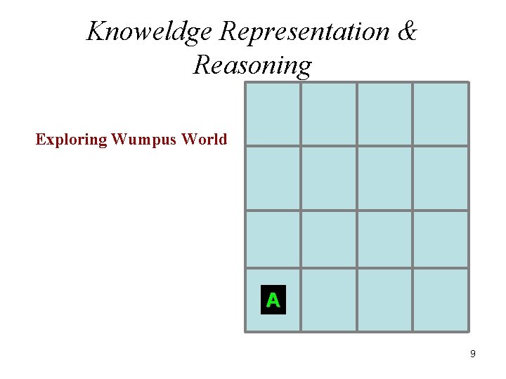 Knoweldge Representation & Reasoning Exploring Wumpus World A 9 