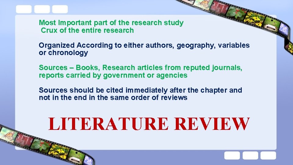 Most Important part of the research study Crux of the entire research Organized According Most Important part of the research study Crux of the entire research Organized According