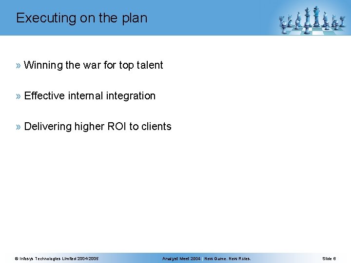 Executing on the plan » Winning the war for top talent » Effective internal Executing on the plan » Winning the war for top talent » Effective internal