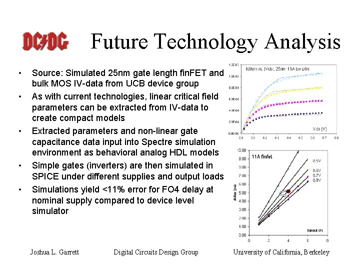 Future Technology Analysis • • • Source: Simulated 25 nm gate length fin. FET