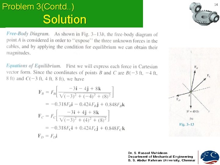 Problem 3(Contd. . ) Solution 14 Problem 3(Contd. . ) Solution 14