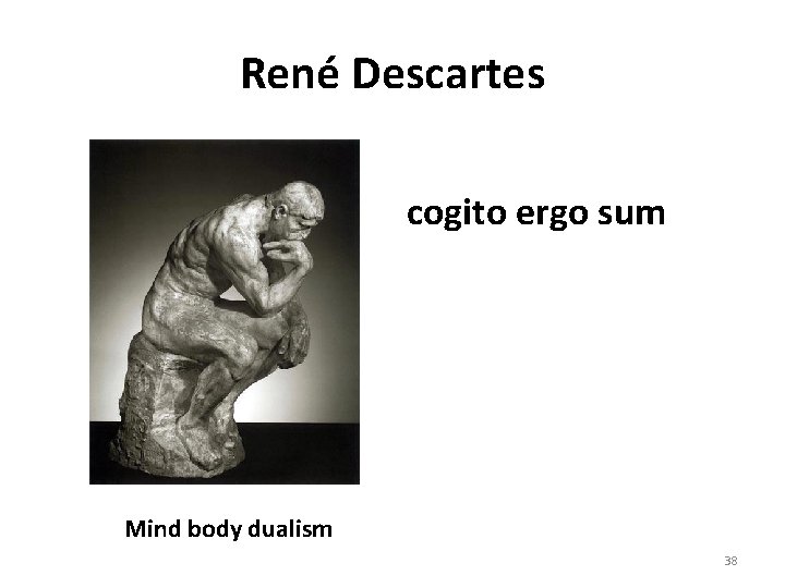 René Descartes cogito ergo sum Mind body dualism 38 
