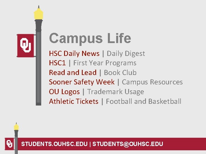 Campus Life HSC Daily News | Daily Digest HSC 1 | First Year Programs