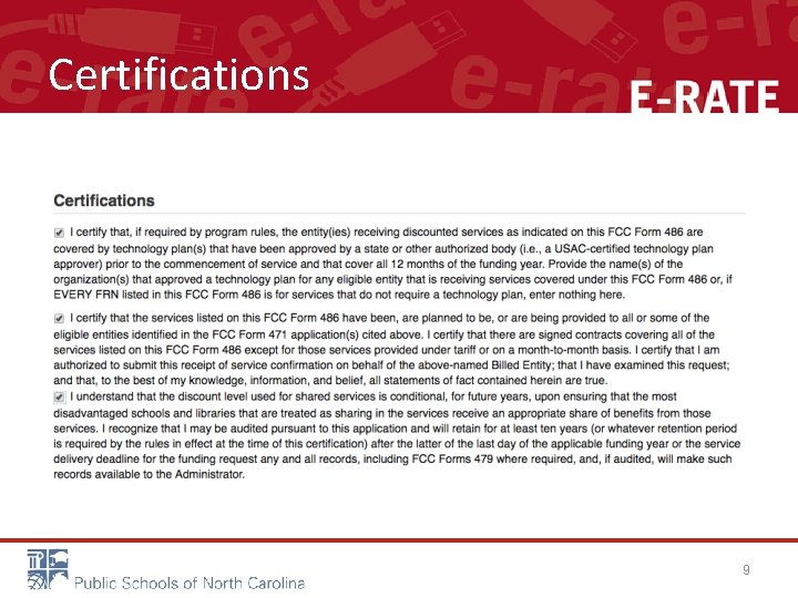 Certifications 9 