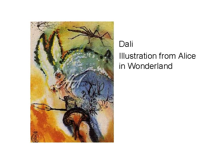  • Dali • Illustration from Alice in Wonderland 