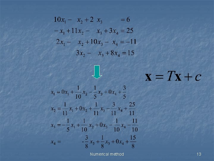 Numerical method 13 