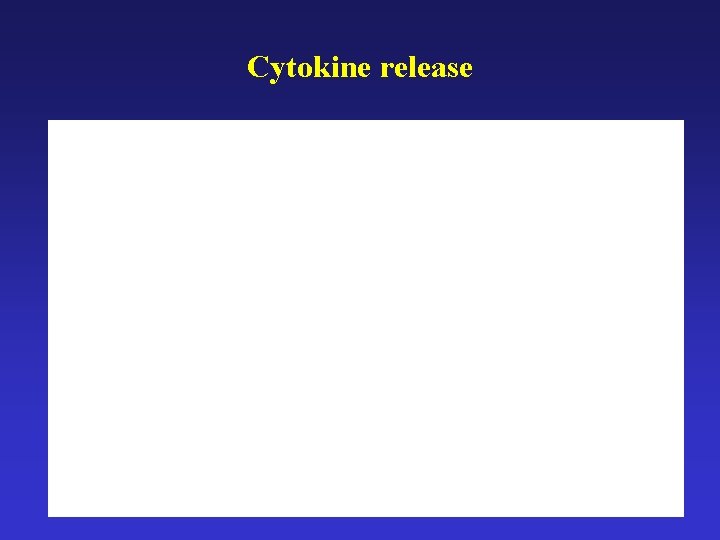 Cytokine release 