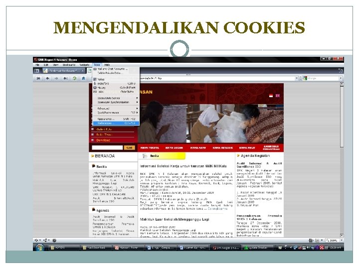 MENGENDALIKAN COOKIES 