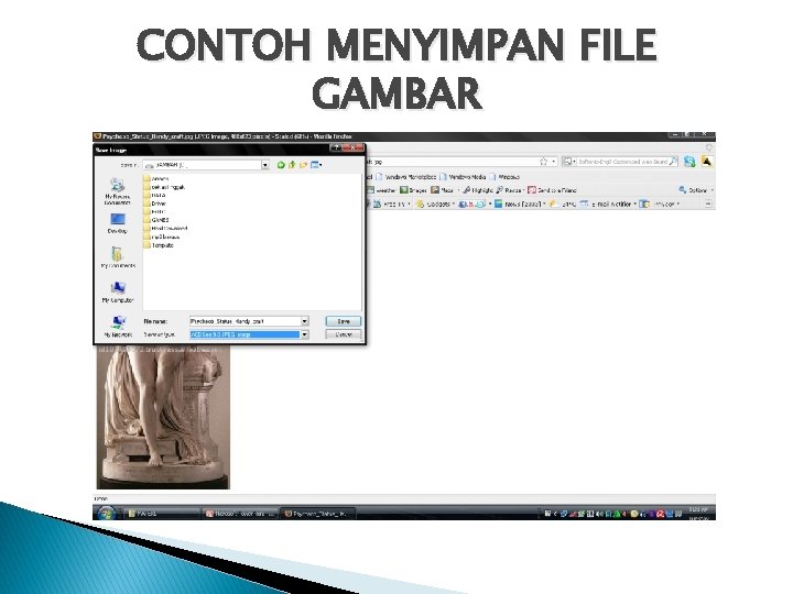 CONTOH MENYIMPAN FILE GAMBAR 