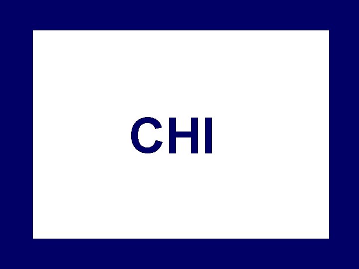 CHI 