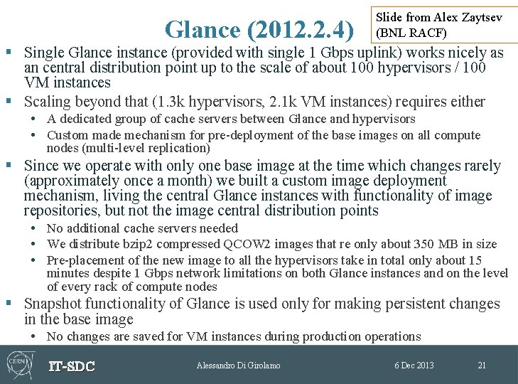 Glance (2012. 2. 4) Slide from Alex Zaytsev (BNL RACF) § Single Glance instance Glance (2012. 2. 4) Slide from Alex Zaytsev (BNL RACF) § Single Glance instance