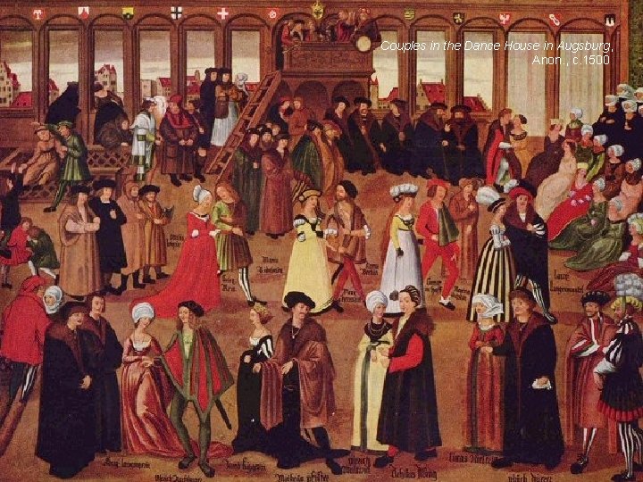 Couples in the Dance House in Augsburg, Anon. , c. 1500 