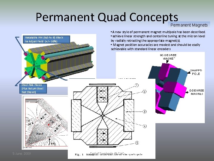 Permanent Quad Concepts Permanent Magnets • A new style of permanent magnet multipole has