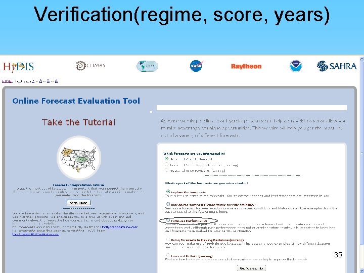 Verification(regime, score, years) 35 