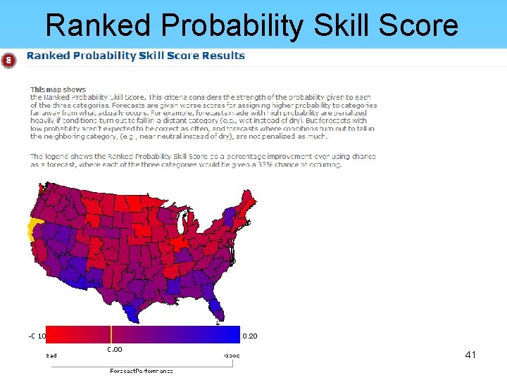 Ranked Probability Skill Score 41 