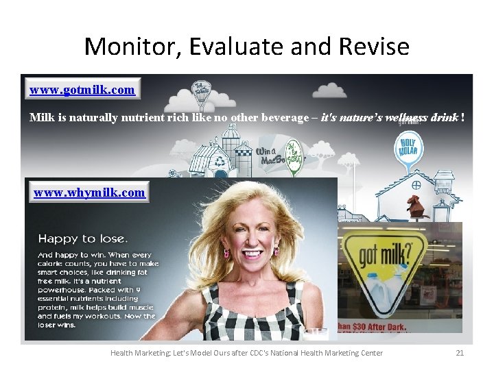 Monitor, Evaluate and Revise www. gotmilk. com Milk is naturally nutrient rich like no Monitor, Evaluate and Revise www. gotmilk. com Milk is naturally nutrient rich like no