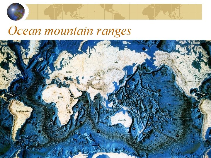 Ocean mountain ranges 