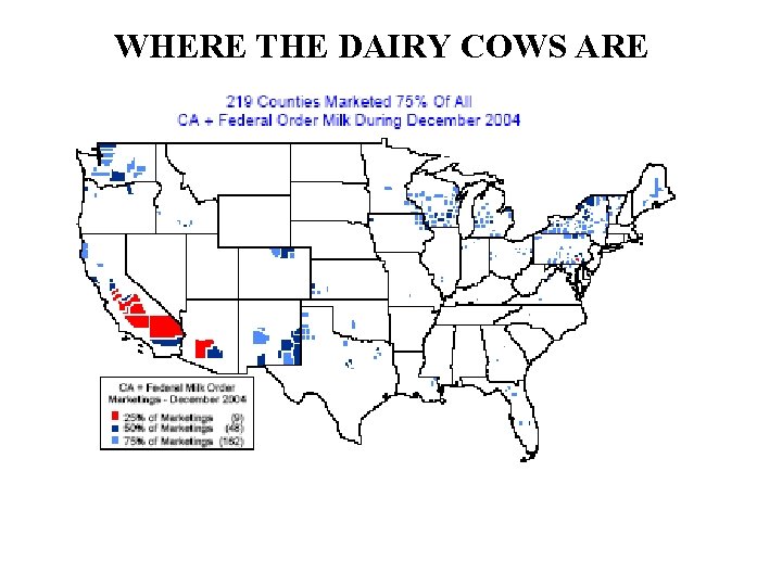 WHERE THE DAIRY COWS ARE 