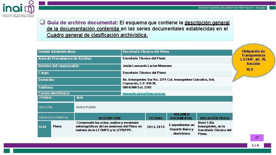 Instituto Nacional de Transparencia, Acceso a la Información Instituto Federal de Acceso a la